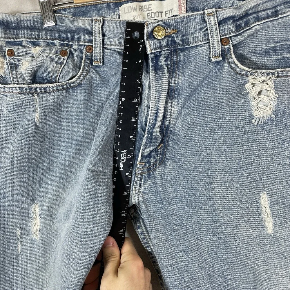 Vtg Levis 527 Jeans Mens 36x32 Distressed Faded Y2K 2000s 2005 Low Rise Boot Fit